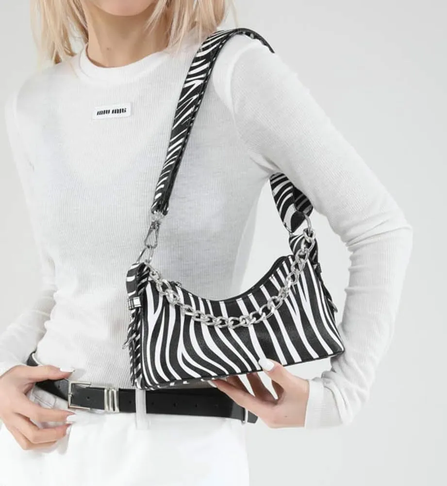2025 Crescent Shoulder Bags for Women Trendy Tote Handbag Clutch Purse with Zipper Closure Hobo