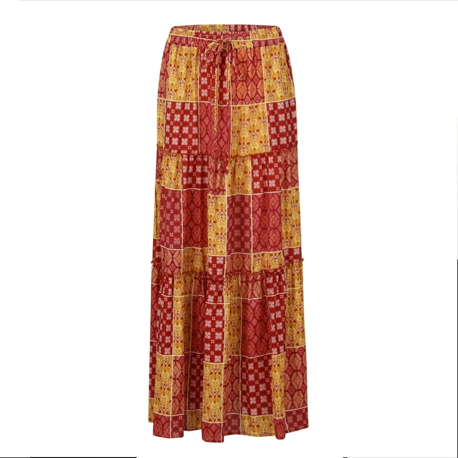 2025 High Waisted Women's Maxi Skirts, Boho Flowy Elegantes Vacation Trendy Long Skirt