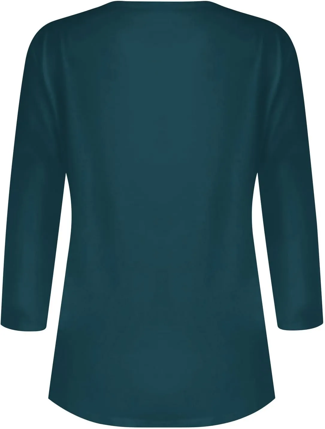 3/4 Sleeve T Shirts for Women Summer Casual Tops Blouses 2024 Trendy Henley Shirts Tshirts Cute Vacation Outfits