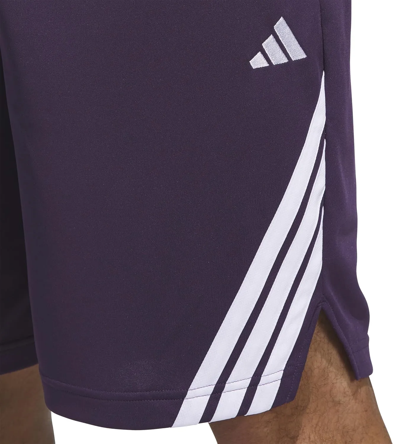 adidas Men's Basketball Legends 3-Stripes Shorts