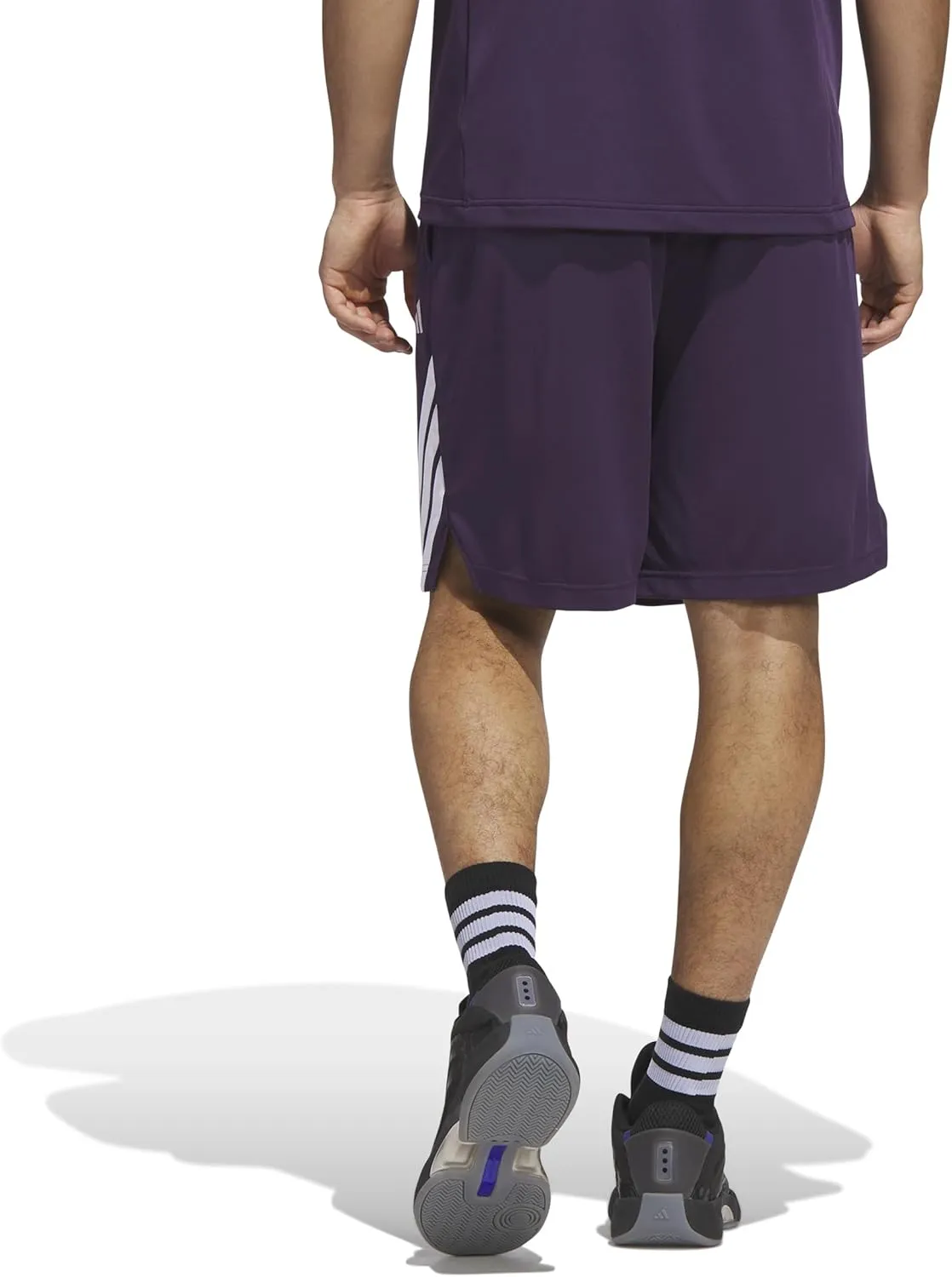 adidas Men's Basketball Legends 3-Stripes Shorts