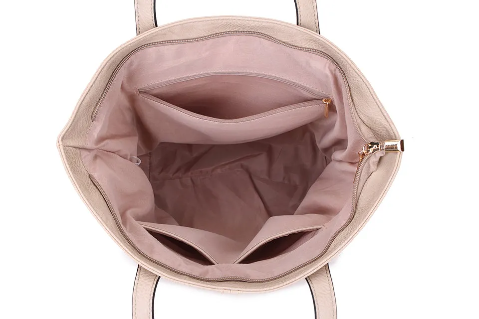 Andrea Shopper Handbag Beige