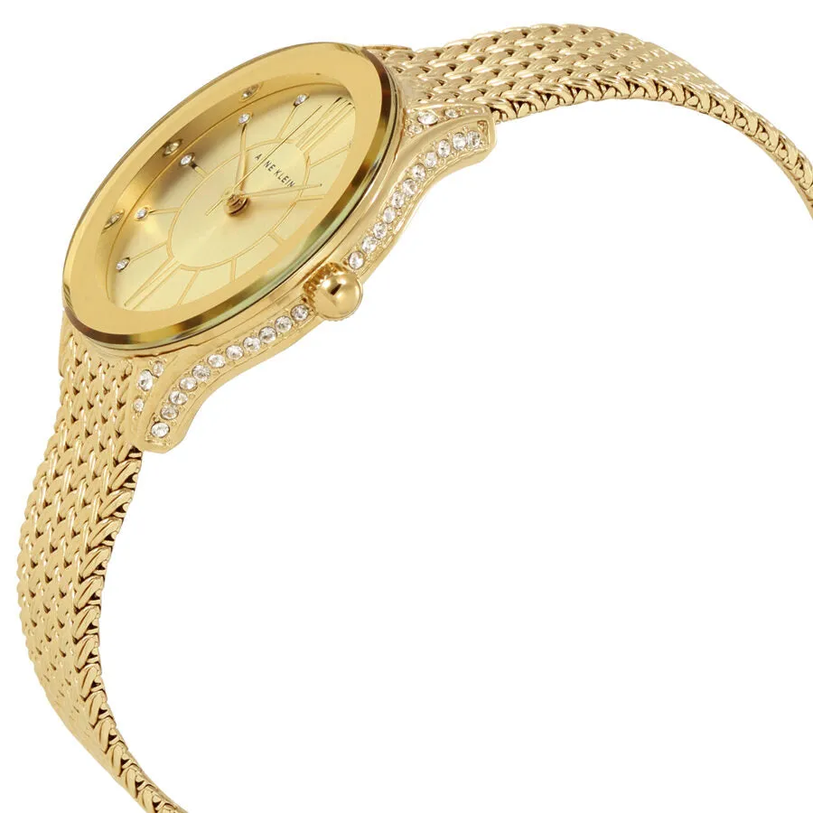 Anne Klein Champagne Dial Ladies Watch 2208CHGB