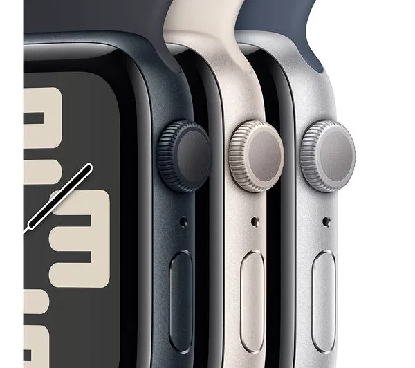 Apple Watch SE 2 GPS, 40mm Midnight Aluminium Case with Midnight Sport Band - M/L - Pristine