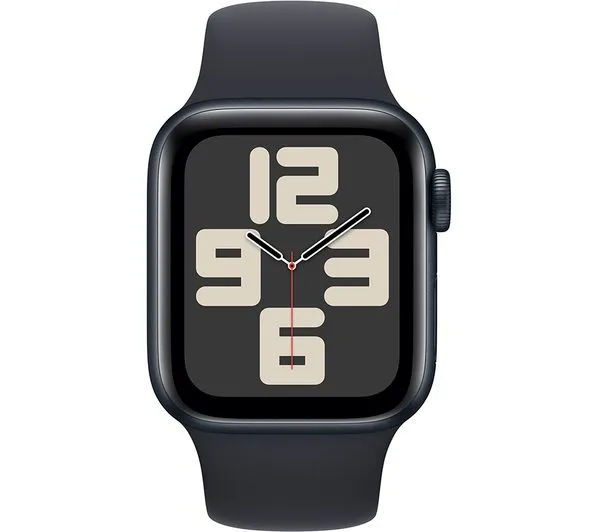 Apple Watch SE 2 GPS, 40mm Midnight Aluminium Case with Midnight Sport Band - M/L - Pristine