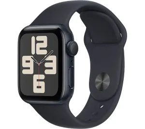 Apple Watch SE 2 GPS, 40mm Midnight Aluminium Case with Midnight Sport Band - S/M - Acceptable