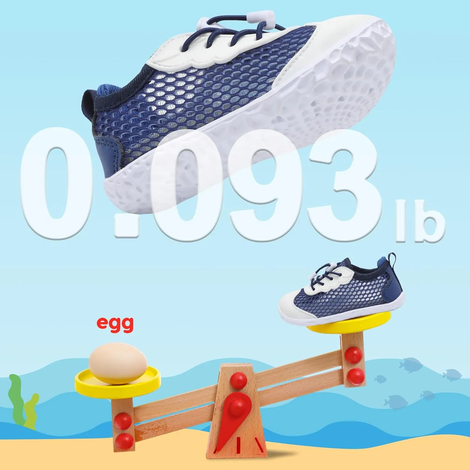 BARERUN Toddler Water Shoes Barefoot Kids Water Shoes Boys Girls Aqua Socks Quick-Dry Breathable Toddler Sandals Slip on Indoor Outdoor Walking Shoes for Beach Swim Pool