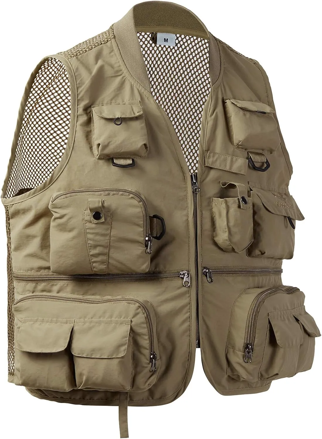 BASSDASH Versatile Men's Women's Fishing Photography Vest with Mesh Back 6 Sizes