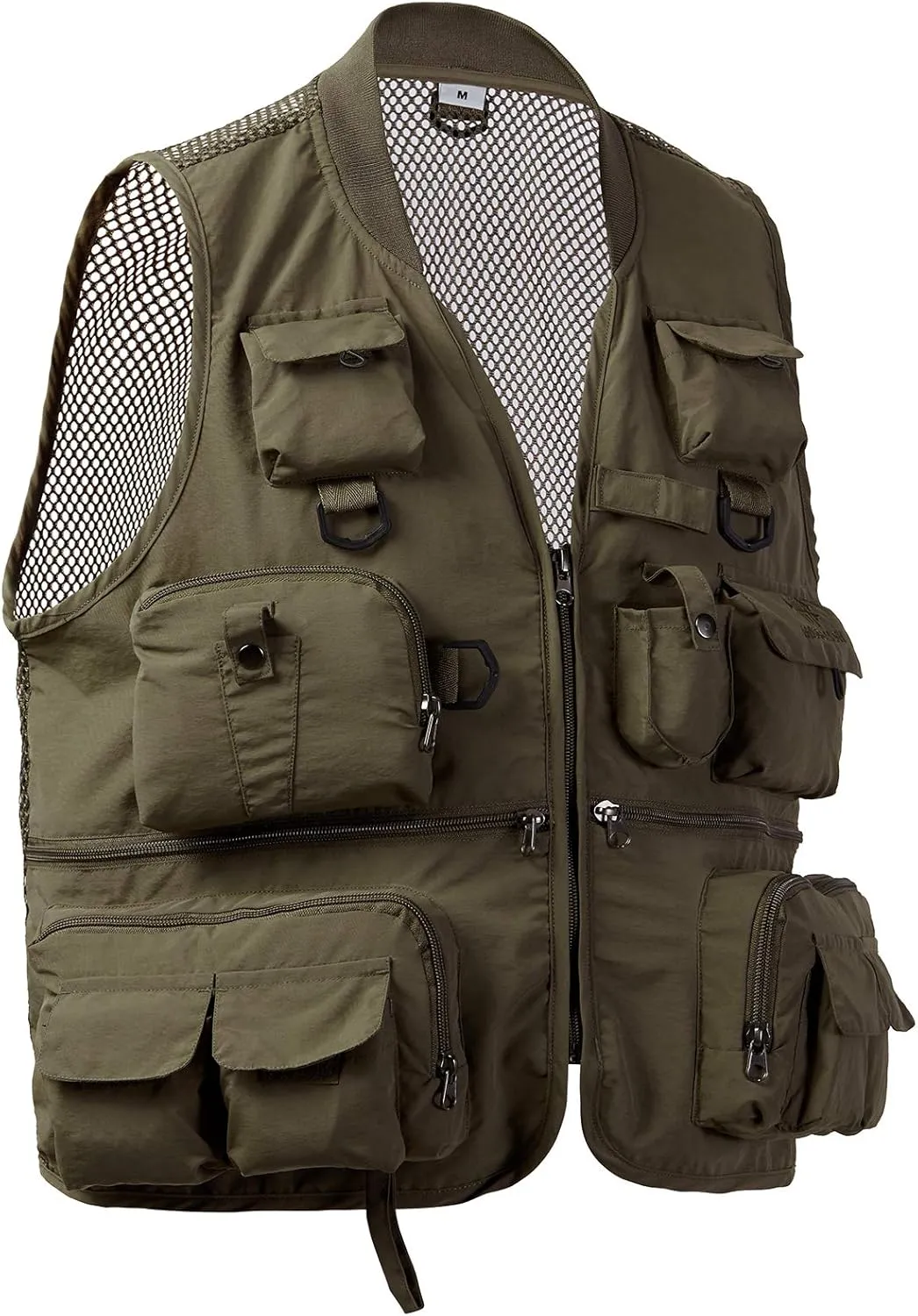 BASSDASH Versatile Men's Women's Fishing Photography Vest with Mesh Back 6 Sizes