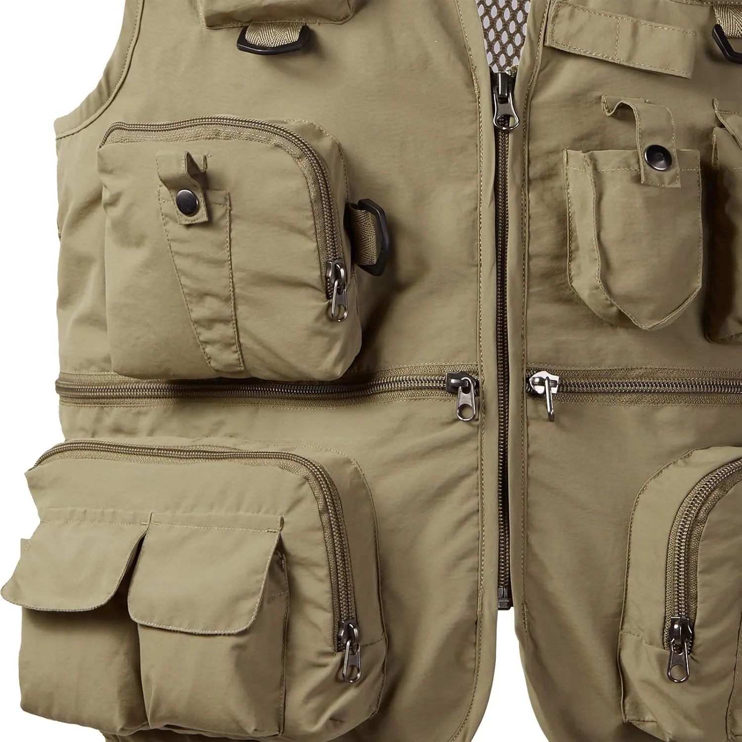 BASSDASH Versatile Men's Women's Fishing Photography Vest with Mesh Back 6 Sizes