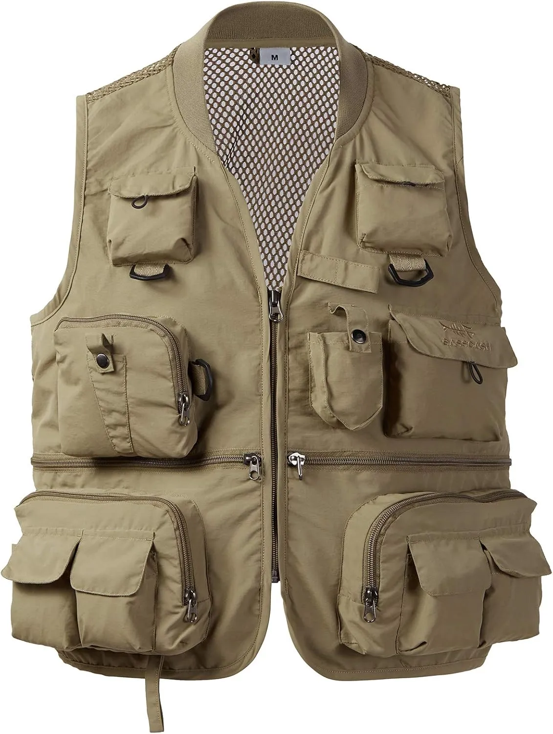 BASSDASH Versatile Men's Women's Fishing Photography Vest with Mesh Back 6 Sizes
