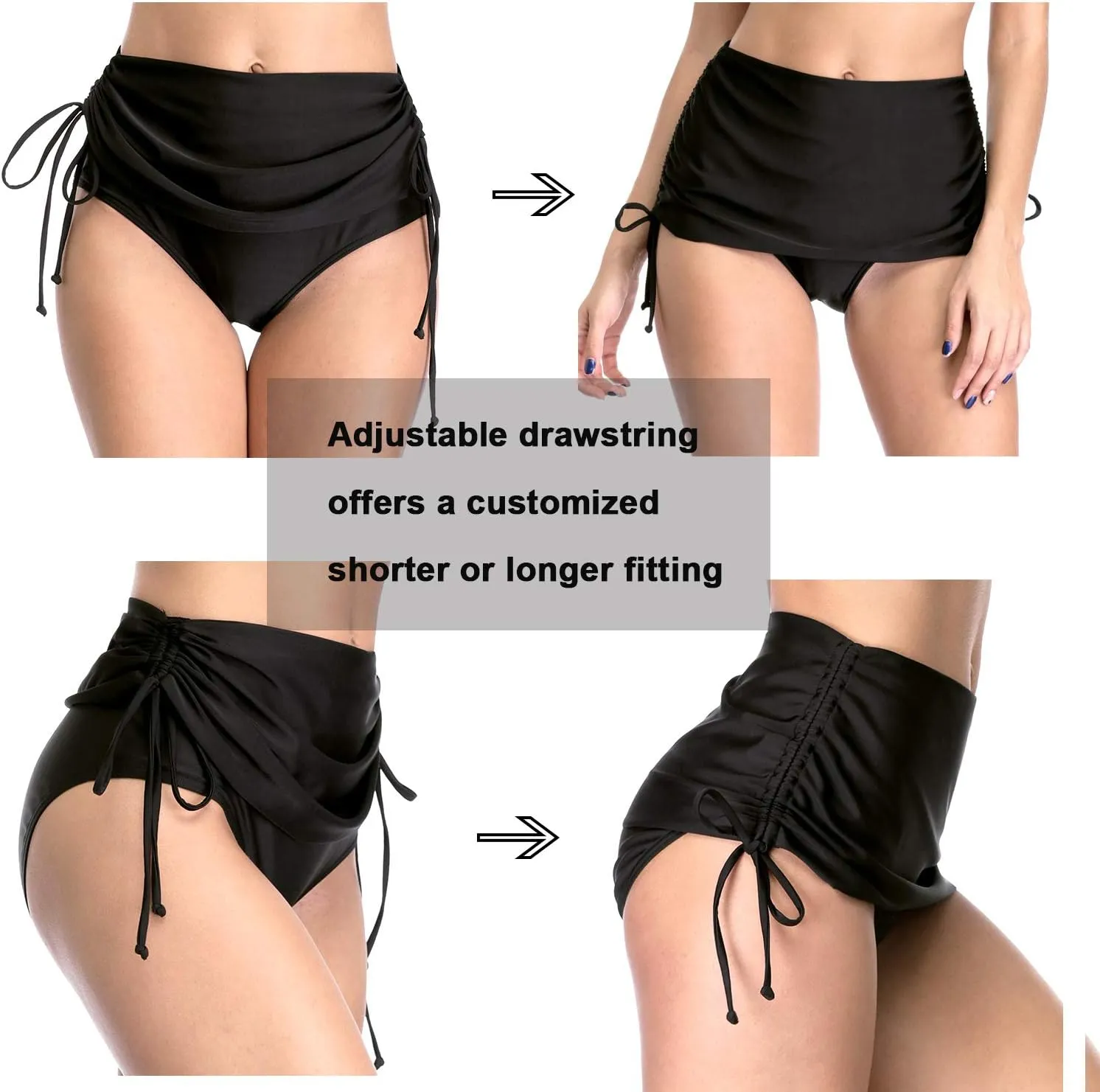 beautyin Bikini Bottoms for Women Cheeky Bathing Suit Bottoms Only Athletic Swim Brief