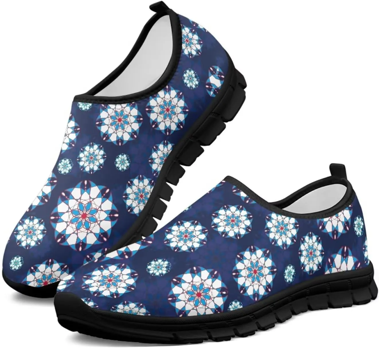 Binienty Womens Slip-on Shoes Lightweight No Laces Sneakers Arch Support Loafer Walking Shoes for Work Casual Daily