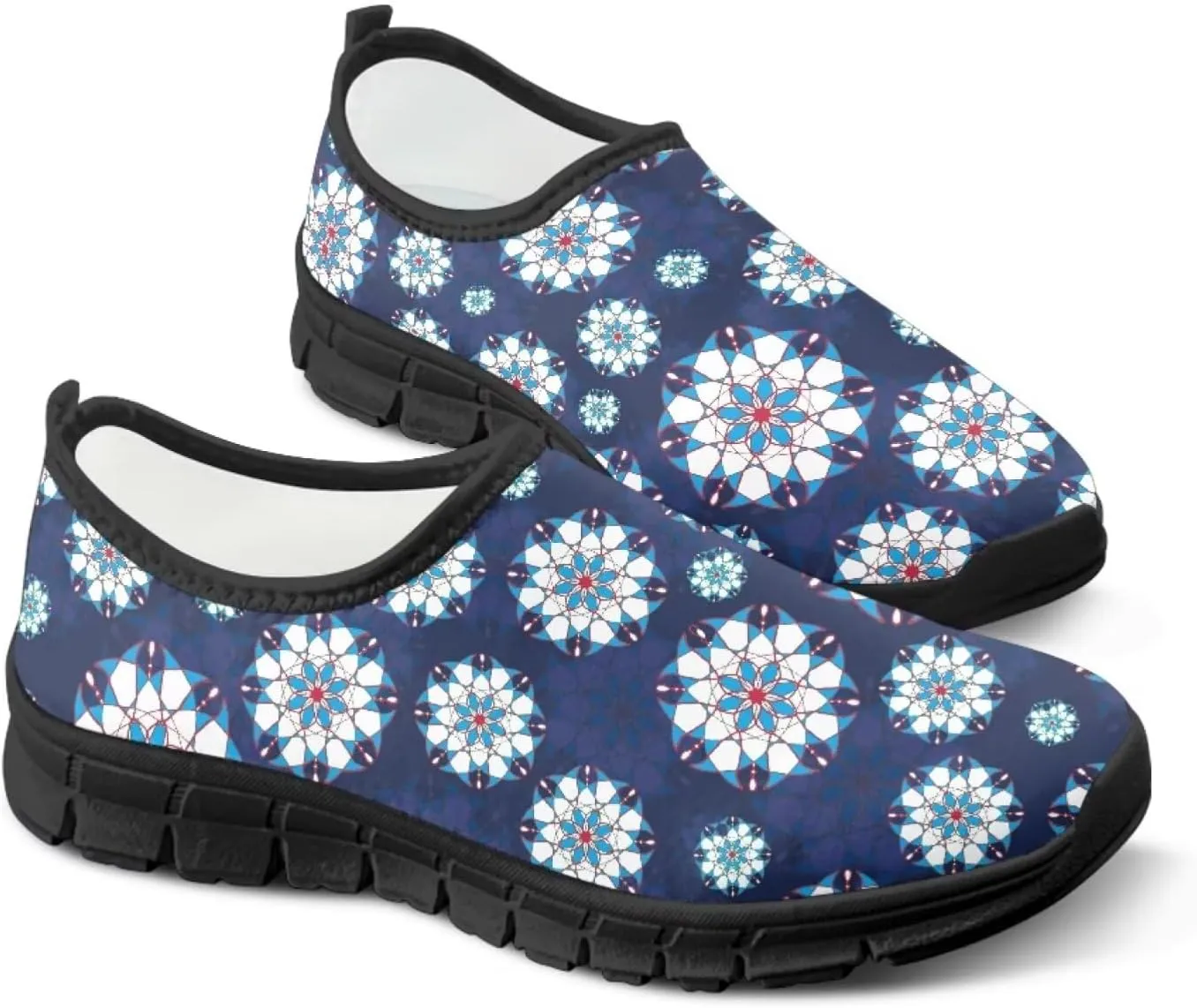 Binienty Womens Slip-on Shoes Lightweight No Laces Sneakers Arch Support Loafer Walking Shoes for Work Casual Daily