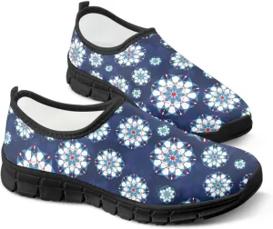 Binienty Womens Slip-on Shoes Lightweight No Laces Sneakers Arch Support Loafer Walking Shoes for Work Casual Daily