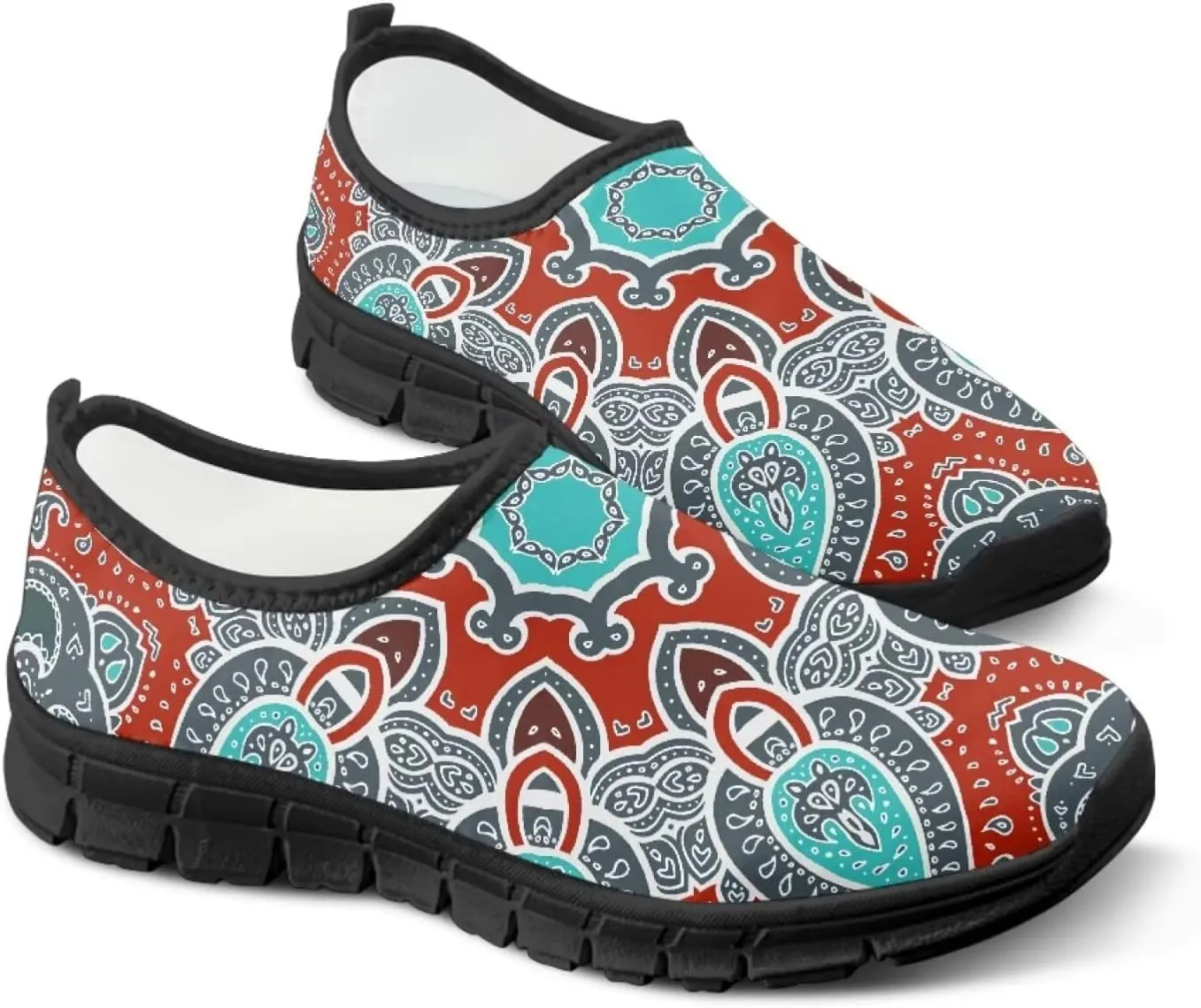 Binienty Womens Slip-on Shoes Lightweight No Laces Sneakers Arch Support Loafer Walking Shoes for Work Casual Daily