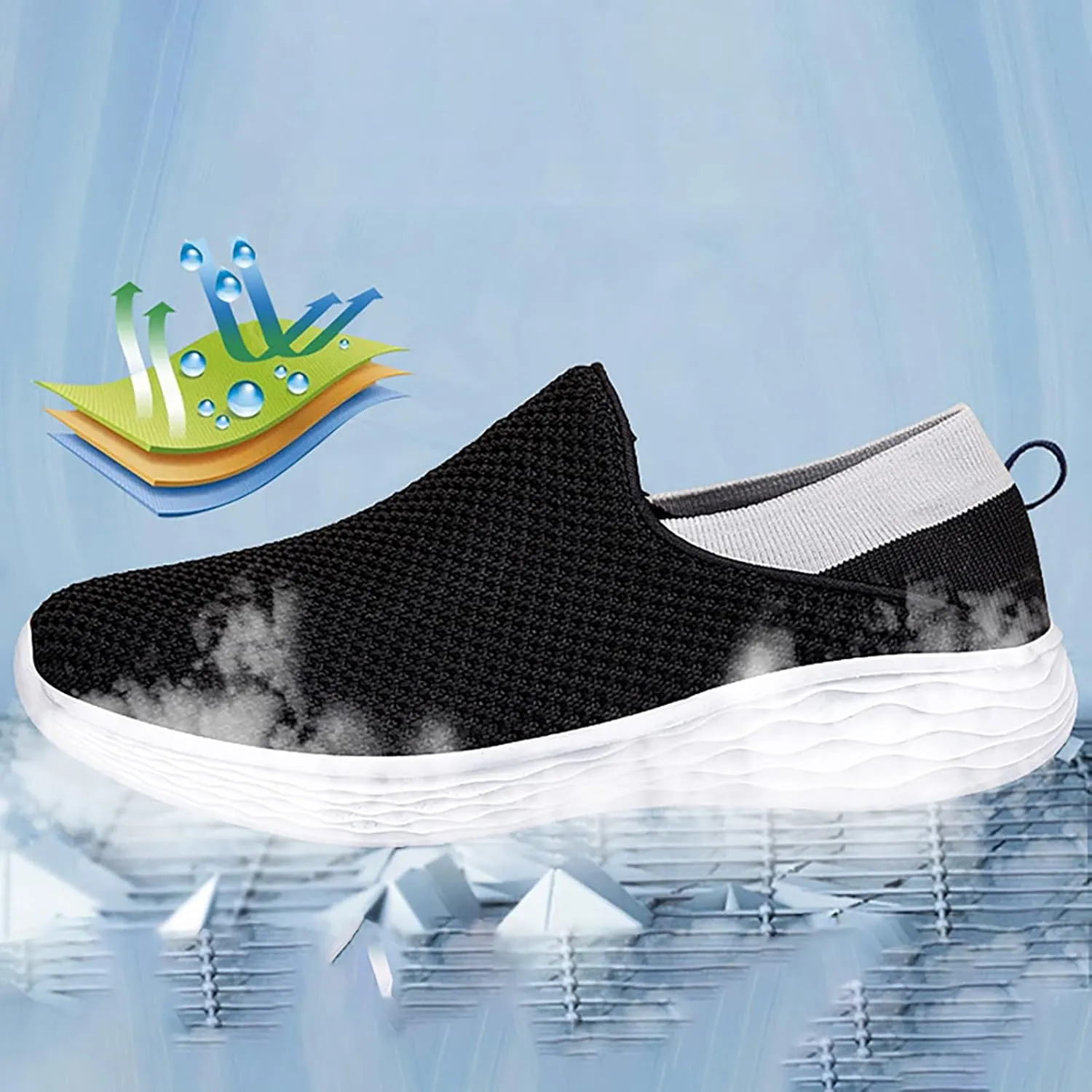 Black Casual Sneakers for Women Platform Womens Black Slip On Tennis Shoes Size 12 Fashion Platform Sneakers Shoes for Women White Sneakers for Women Zapatos OrtopDicos Elegantes De Mujer