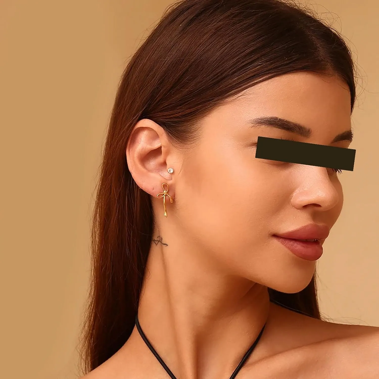 Bow Earrings for Women Pearl Earrings Gold Hoop Earrings Silver Gold Plated Earrings,Cute Small Bow Stud Ribbon Earrings, Hypoallergenic Dainty Huggie Drop Dangle Bow Lovers Earrings Jewelry Gifts ,Coquette