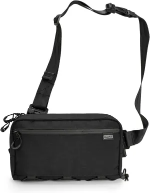 Cache L4 EDC Sling Bag, Lightweight Crossbody Shoulder Bag, 2.9L High-Capacity Travel Chest Bag, Single Strap Bag for Casual Travel, Hiking, and Outdoor Sports (Black)