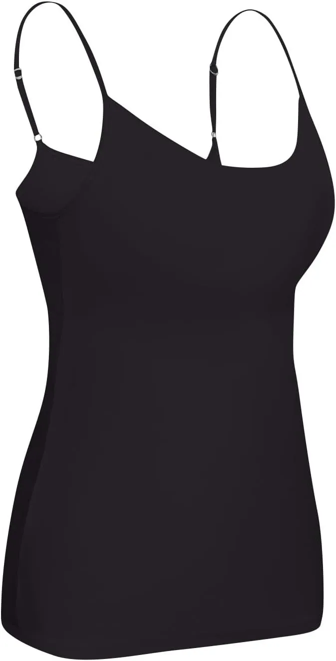 Camisole Tops for Women Built in Bra Spaghetti Strap Workout Yoga Shirts Basic Padded Tank Tops 2025 Summer Clothes