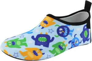 Children Thin and Breathable Swimming Shoes Water Park Cartoon Rubber Soled Beach Shoes Skin Diving Shoes Toddler Size 8 (Sky Blue-A, 13.5 Little Child)