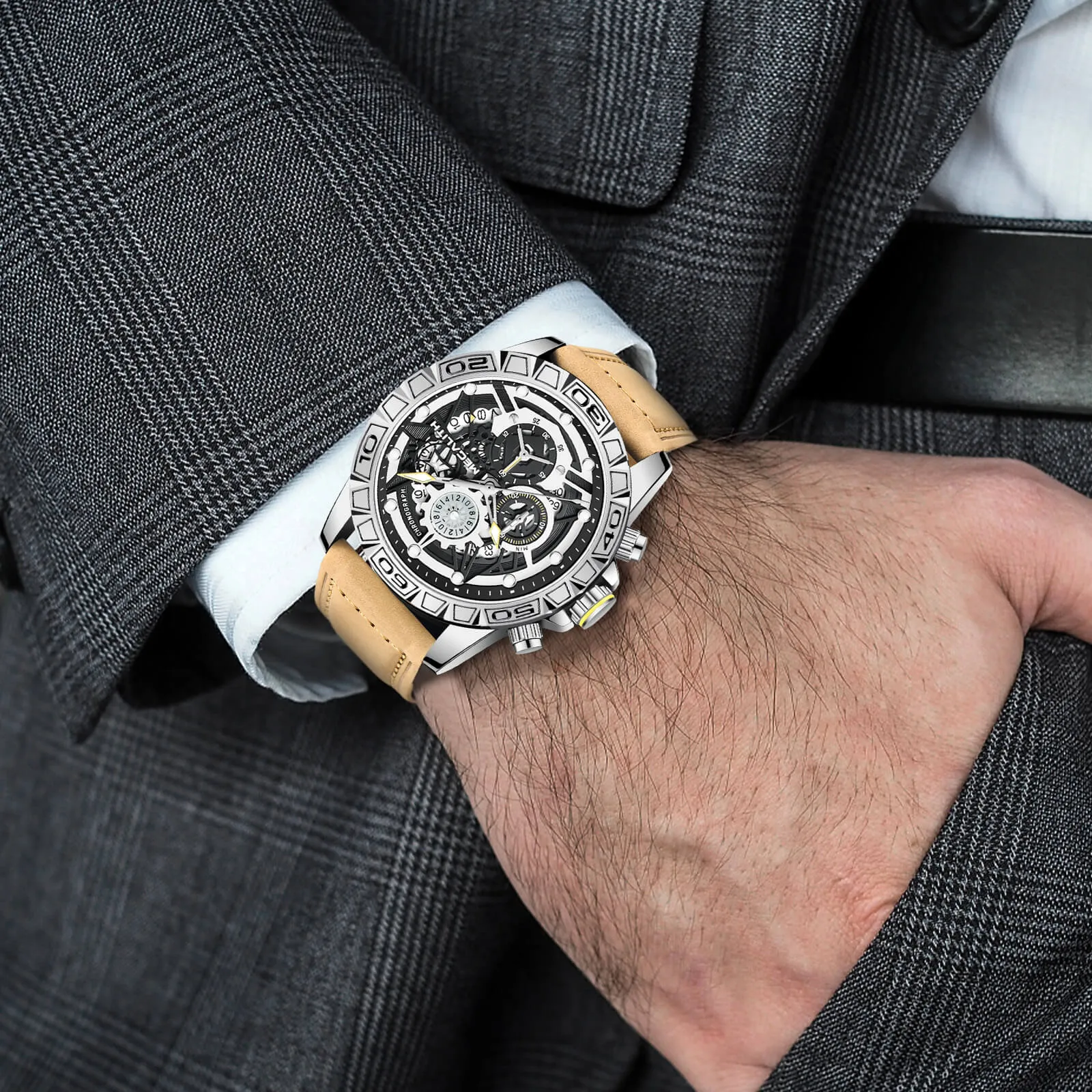 Chronograph Watch | Leather Band | 8275M