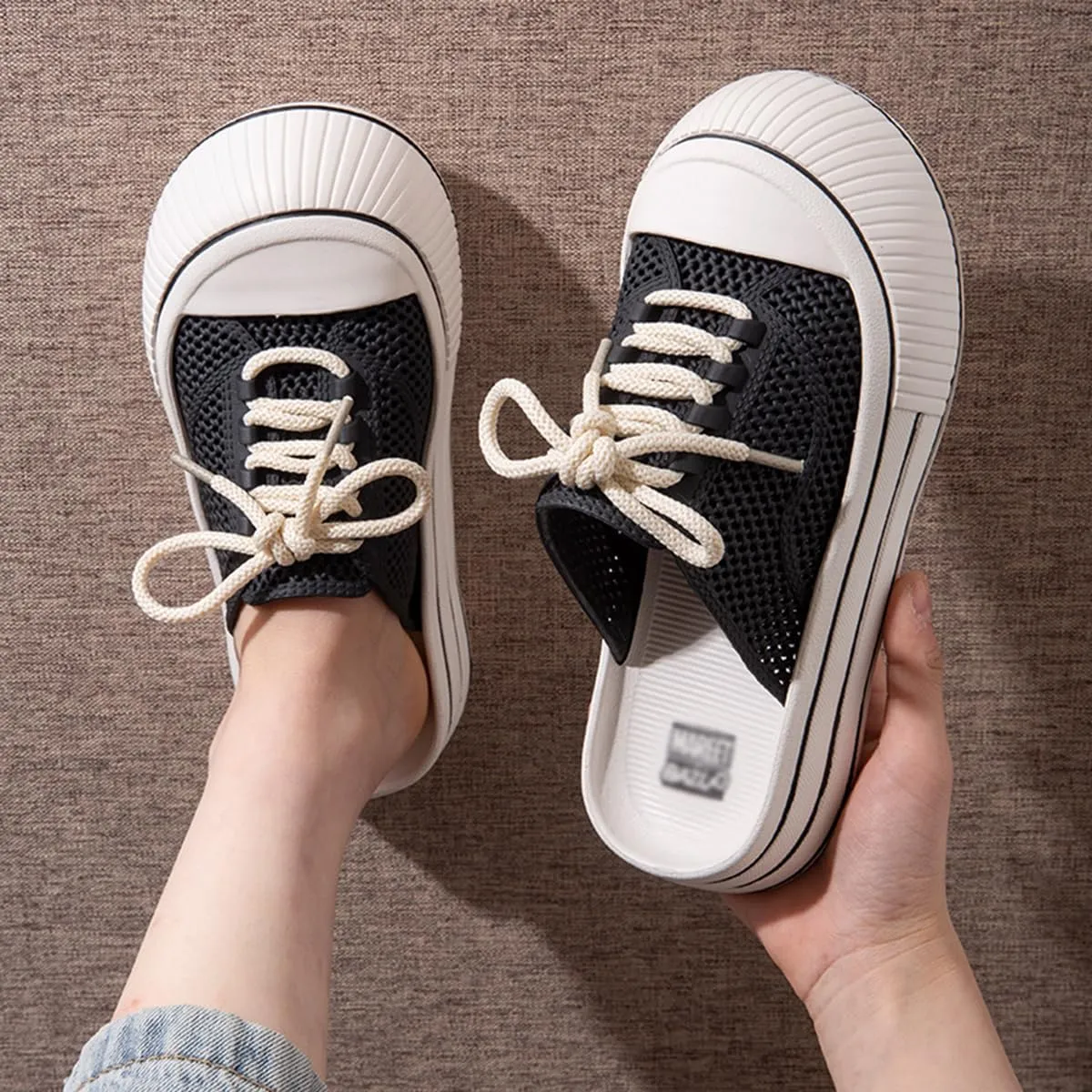 Clogs for Women Slip on Shoes Platform Mule Sneakers Soft Breathable Lightweight Outdoor Sandals