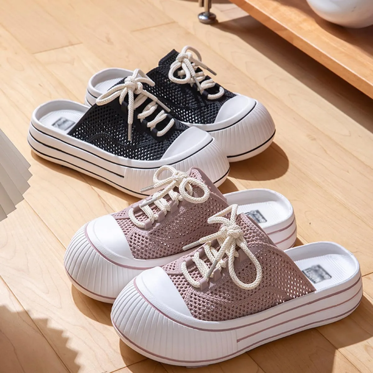 Clogs for Women Slip on Shoes Platform Mule Sneakers Soft Breathable Lightweight Outdoor Sandals