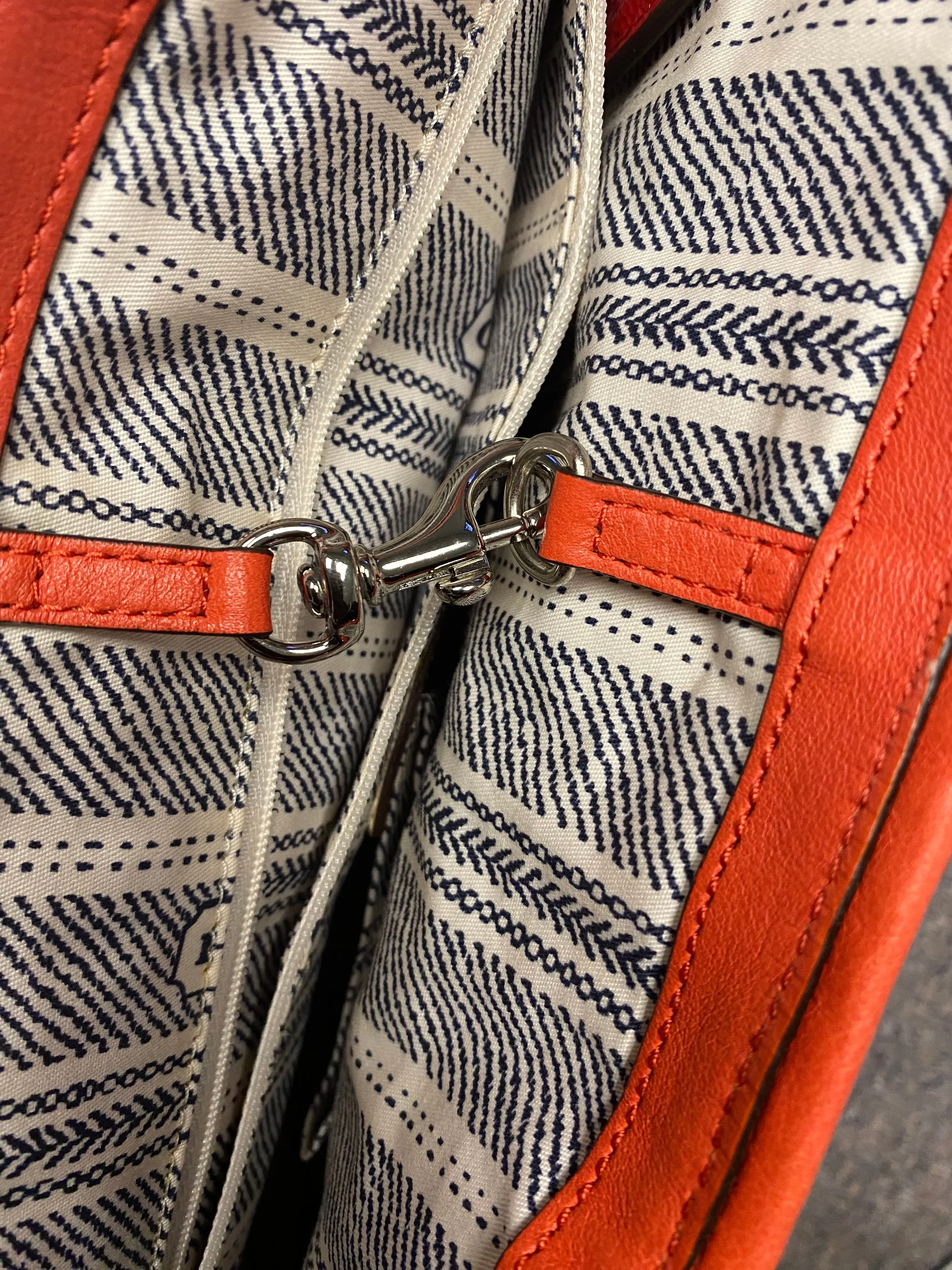 Coach Straw Pocket Purse Tote Bag Coral Leather Trim Shoulder Straw Bag #22904