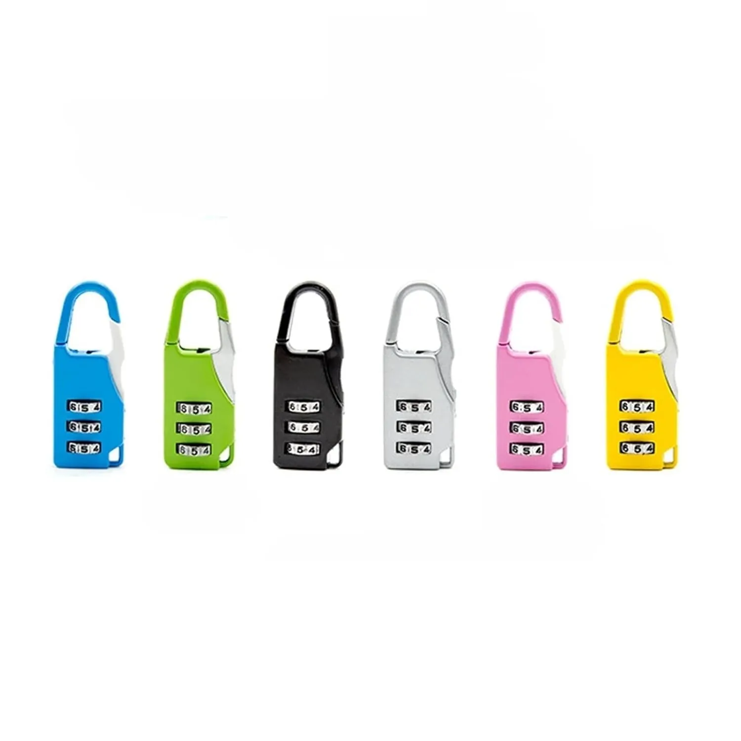 Colorful Combination Padlock 3 Digit Password Lock for Luggage Bag Backpack Handbag Suitcase Drawer Cabinet Rarelock ZS25 1Pcs(Pink)
