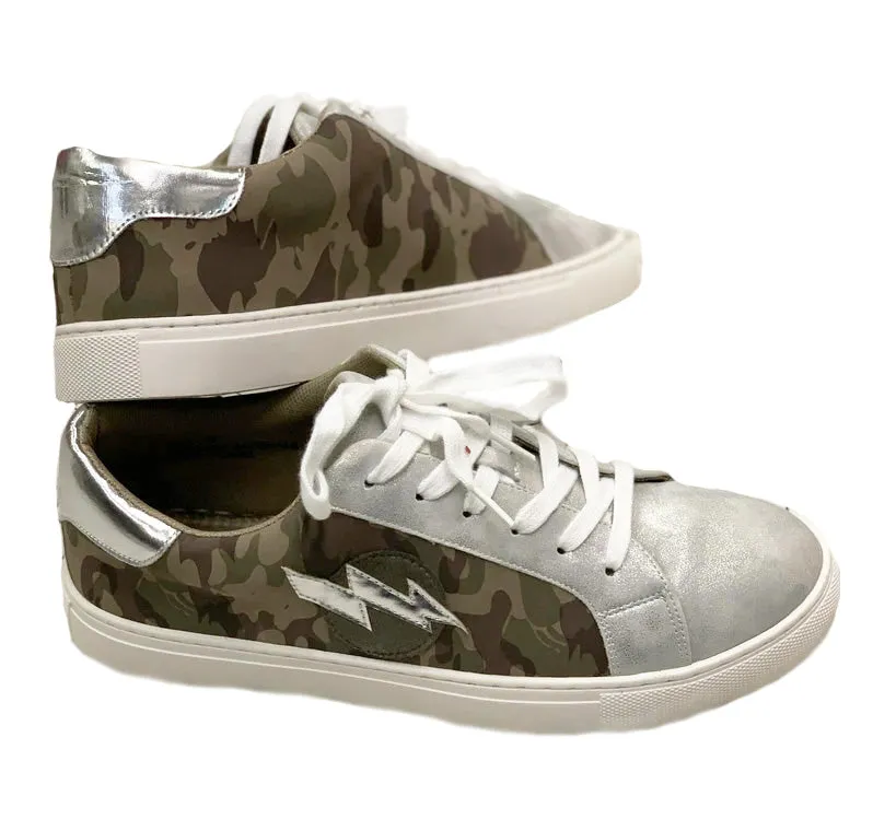 Corkys Womens Bolt Fashion Slip On Platform Sneaker