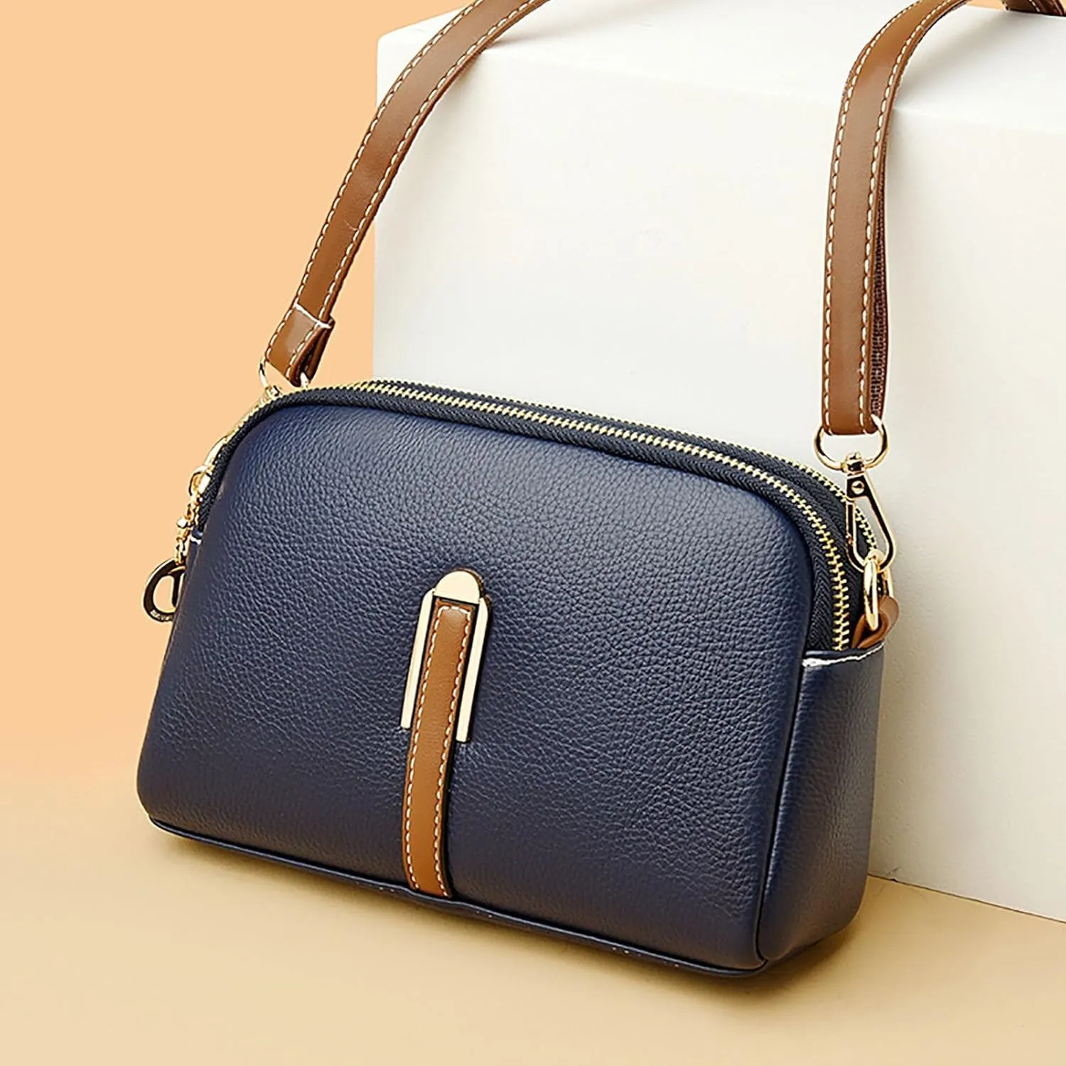 Crossbody Purses For Women Casual Adjustable Strap Ladies Shoulder Bag Shoulder Tote Bag (Blue, One Size)