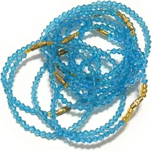 Crystal Assorted Bracelets African jewelry Boho Bracelets Wrap Bracelets Arican Handmade Beads (Sea Blue)