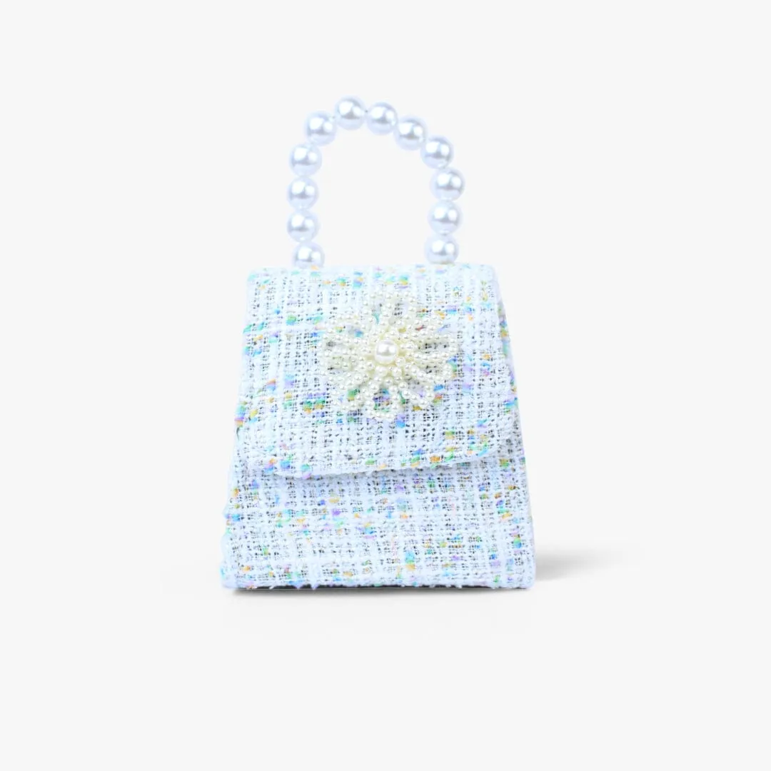 Cute & Stylish Blue Themed Pearl Handbag