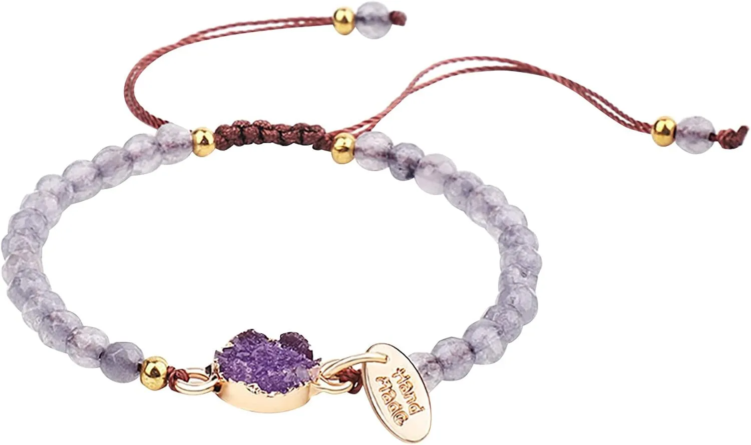 Cute Fashion Bracelet Birthday Gifts for Girls Crystal Beads Woven Bracelet Charm Wrist Bangle Girls Accessories Holiday Gifts Wrap- Tennis and StrandJewelry Gifts