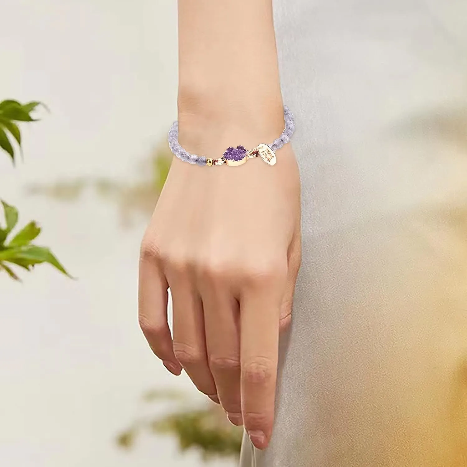 Cute Fashion Bracelet Birthday Gifts for Girls Crystal Beads Woven Bracelet Charm Wrist Bangle Girls Accessories Holiday Gifts Wrap- Tennis and StrandJewelry Gifts