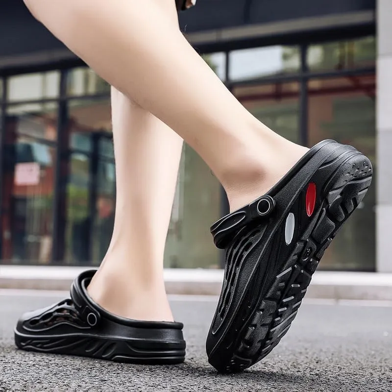 DHOVOR Mens Clogs Slip On Garden Shoes Lightweight Non Slip Sandals Slippers Breathable Water Shoes Comfortable Walking Shoes