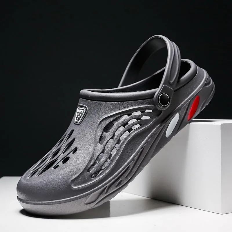 DHOVOR Mens Clogs Slip On Garden Shoes Lightweight Non Slip Sandals Slippers Breathable Water Shoes Comfortable Walking Shoes