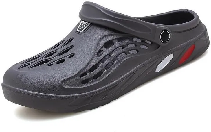 DHOVOR Mens Clogs Slip On Garden Shoes Lightweight Non Slip Sandals Slippers Breathable Water Shoes Comfortable Walking Shoes
