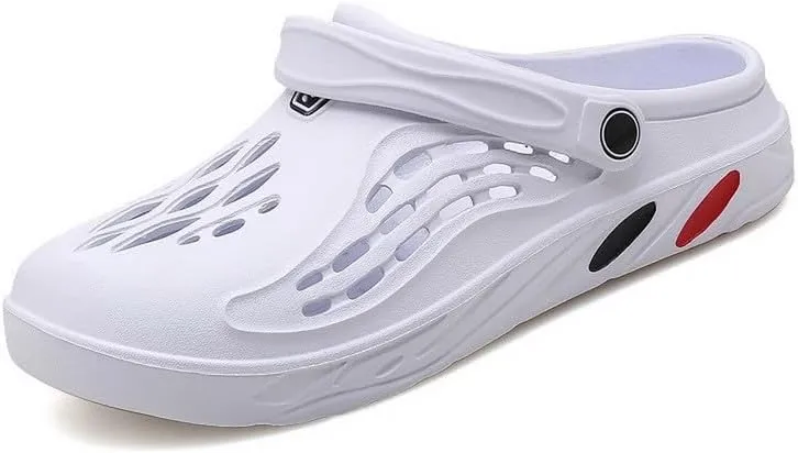 DHOVOR Mens Clogs Slip On Garden Shoes Lightweight Non Slip Sandals Slippers Breathable Water Shoes Comfortable Walking Shoes