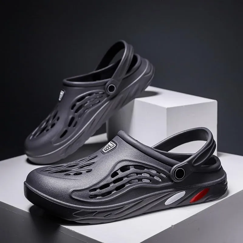 DHOVOR Mens Clogs Slip On Garden Shoes Lightweight Non Slip Sandals Slippers Breathable Water Shoes Comfortable Walking Shoes