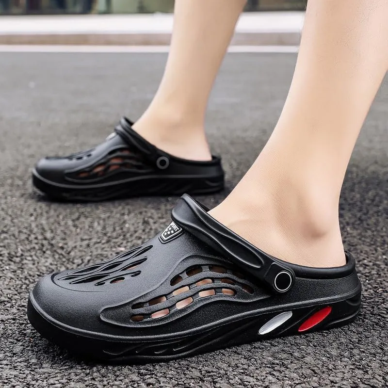DHOVOR Mens Clogs Slip On Garden Shoes Lightweight Non Slip Sandals Slippers Breathable Water Shoes Comfortable Walking Shoes