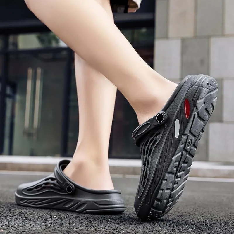 DHOVOR Mens Clogs Slip On Garden Shoes Lightweight Non Slip Sandals Slippers Breathable Water Shoes Comfortable Walking Shoes