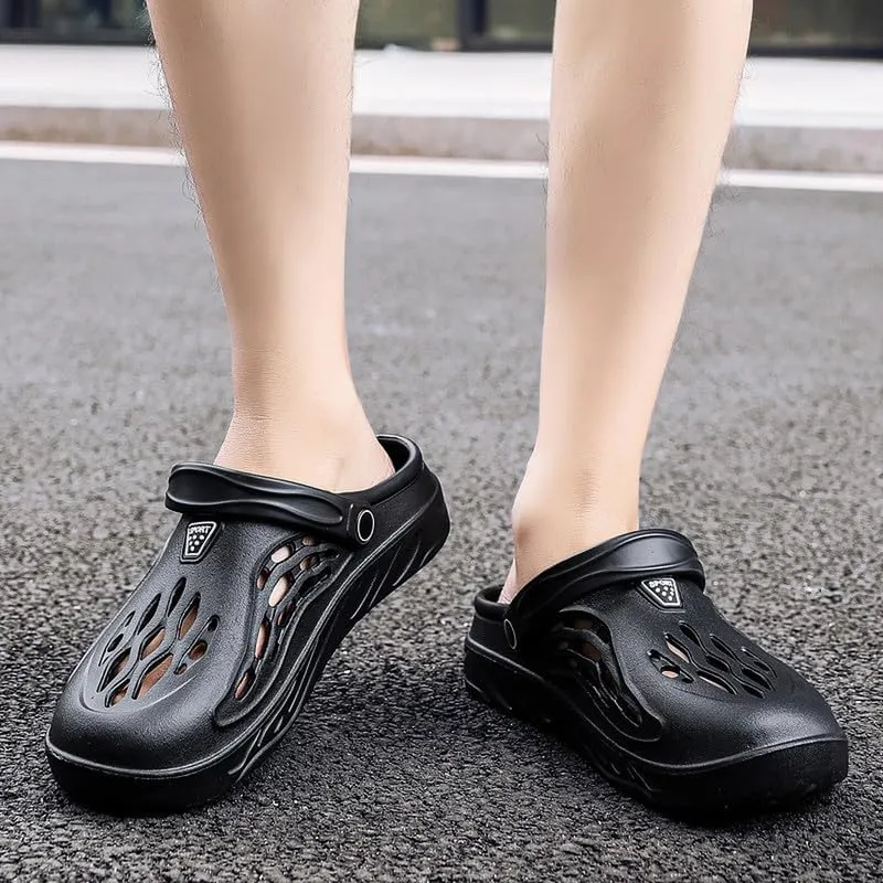 DHOVOR Mens Clogs Slip On Garden Shoes Lightweight Non Slip Sandals Slippers Breathable Water Shoes Comfortable Walking Shoes