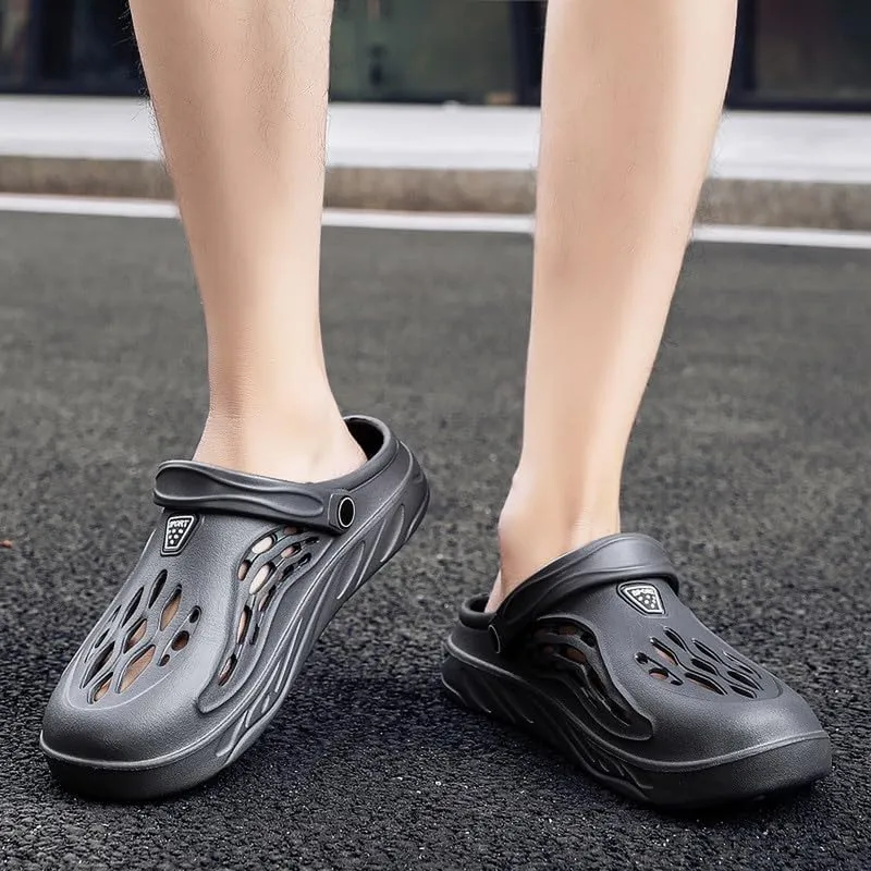 DHOVOR Mens Clogs Slip On Garden Shoes Lightweight Non Slip Sandals Slippers Breathable Water Shoes Comfortable Walking Shoes