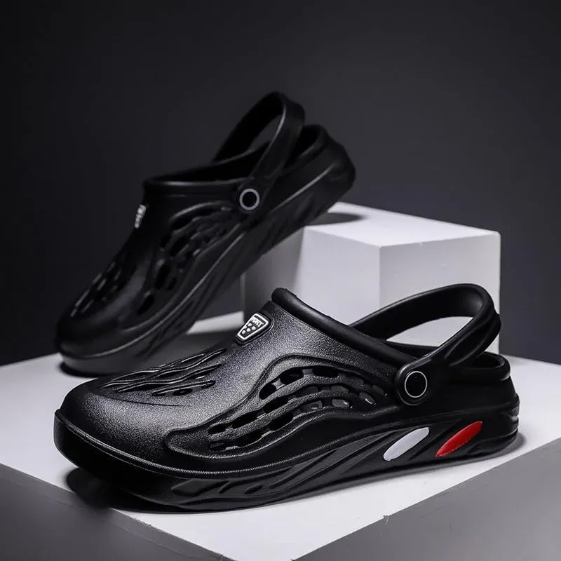 DHOVOR Mens Clogs Slip On Garden Shoes Lightweight Non Slip Sandals Slippers Breathable Water Shoes Comfortable Walking Shoes