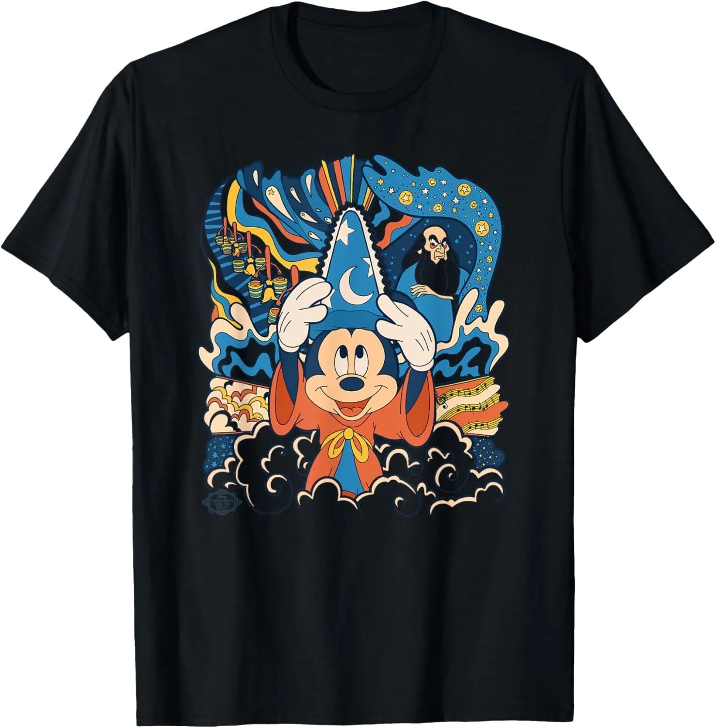Disney Fantasia Mickey Mouse Sorcerers Apprentice Retro T-Shirt