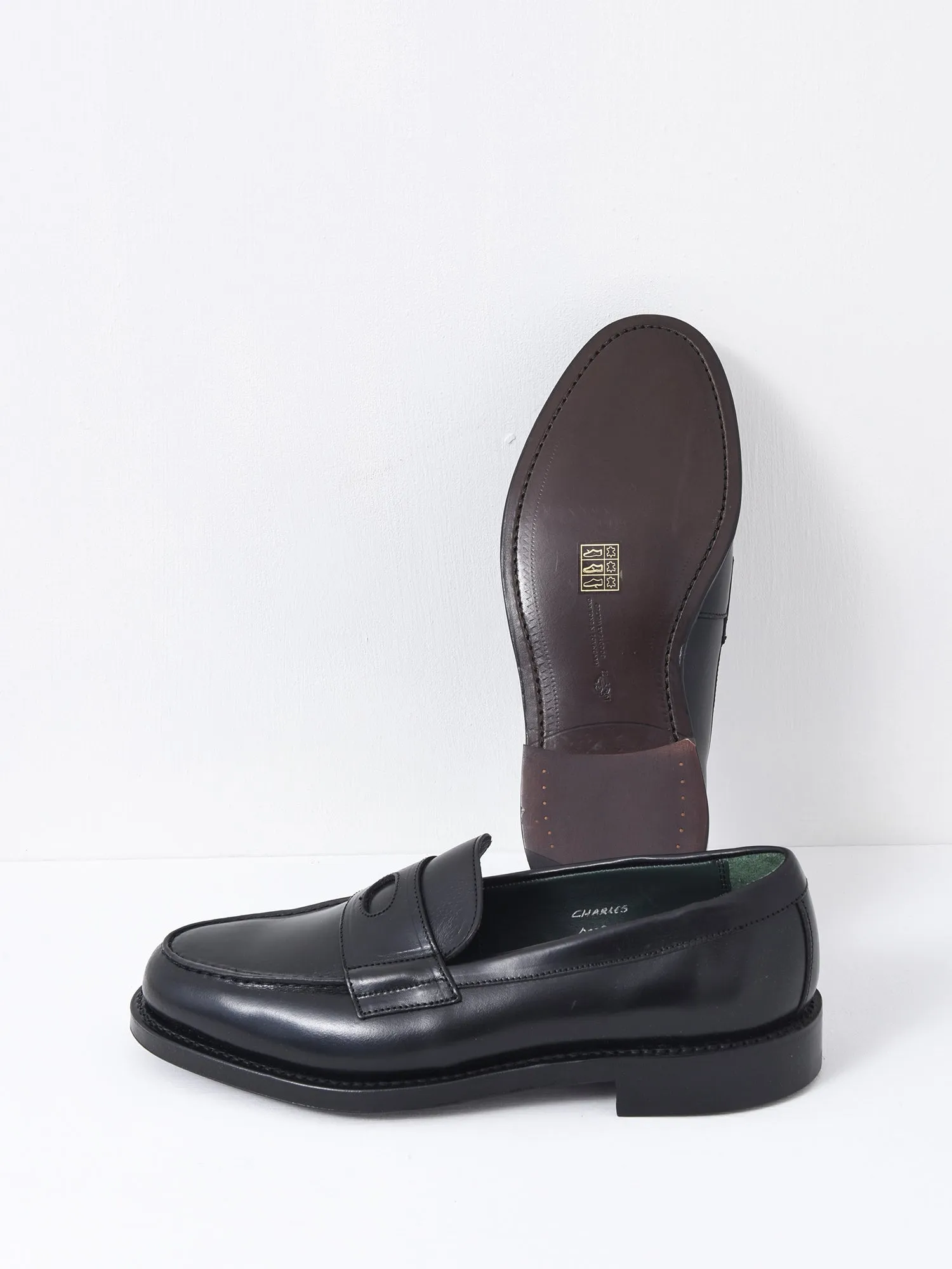 DRAKES CHARLES LOAFER CHROMEXCEL BLACK