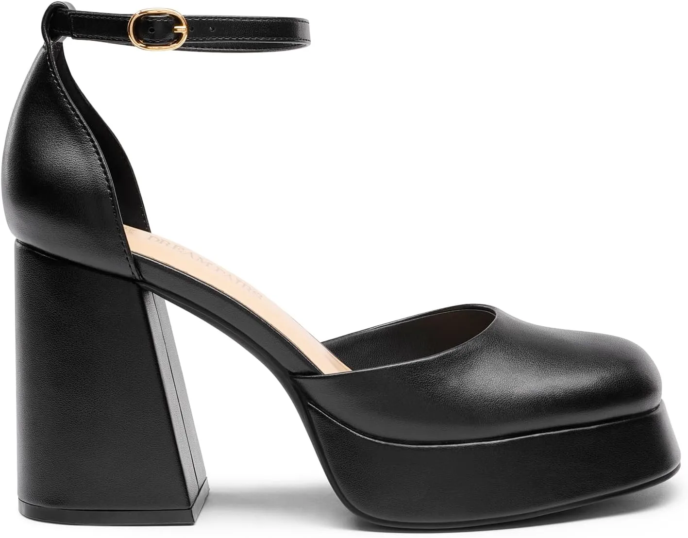 DREAM PAIRS Women's Chunky Platform High Heels Closed Toe Block Ankle Strap Dress Wedding Party Pumps Shoes