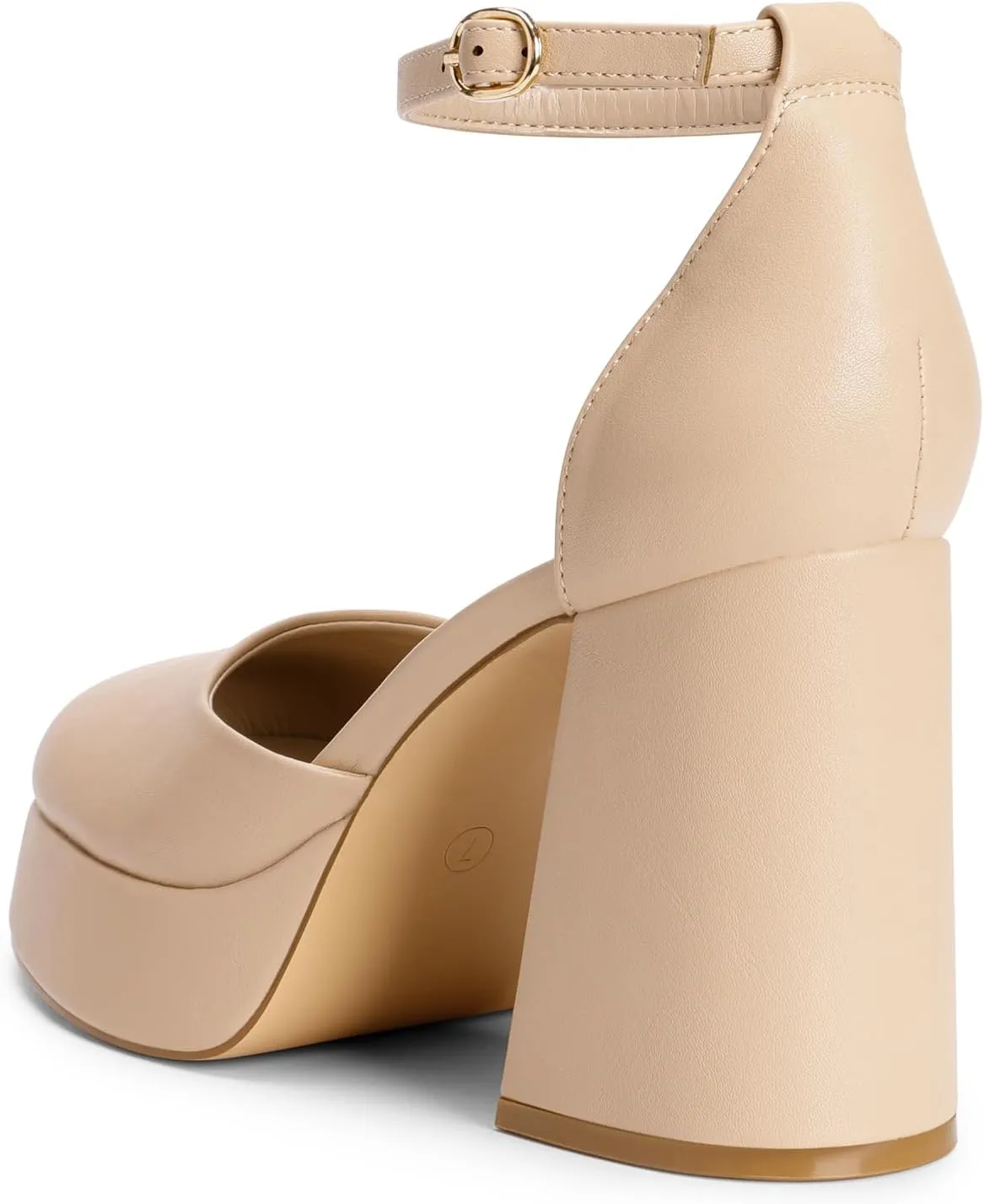DREAM PAIRS Women's Chunky Platform High Heels Closed Toe Block Ankle Strap Dress Wedding Party Pumps Shoes